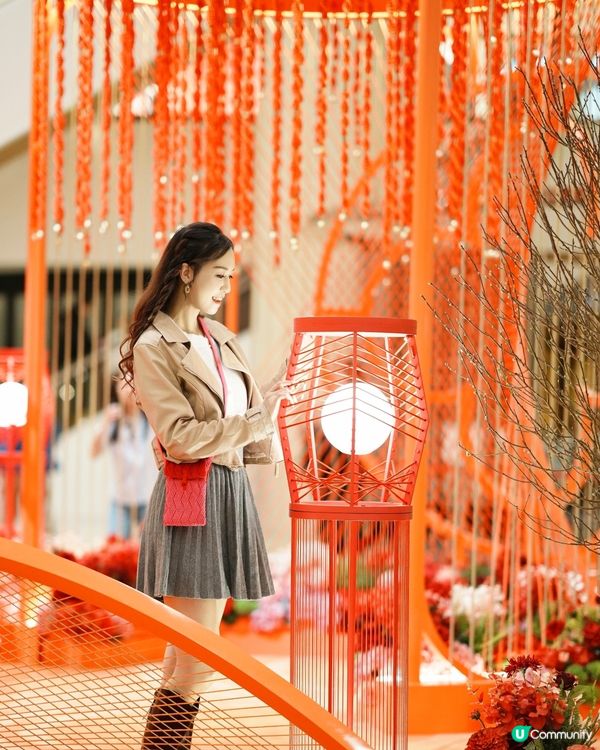 太古廣場巨型繩藝花燈裝置🏮 