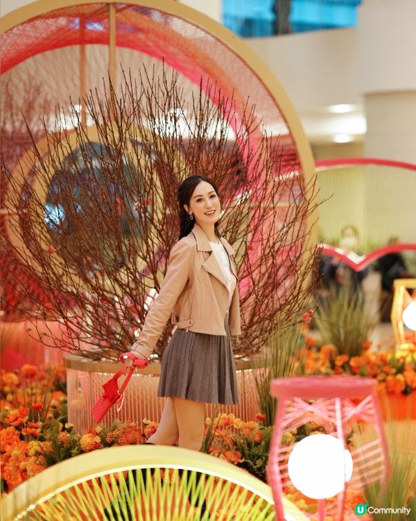 太古廣場巨型繩藝花燈裝置🏮 