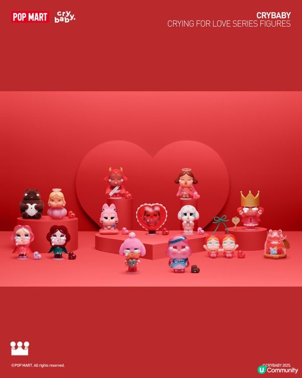 POPMART 新品速報!情人節必搶CRYBABY!💘💖