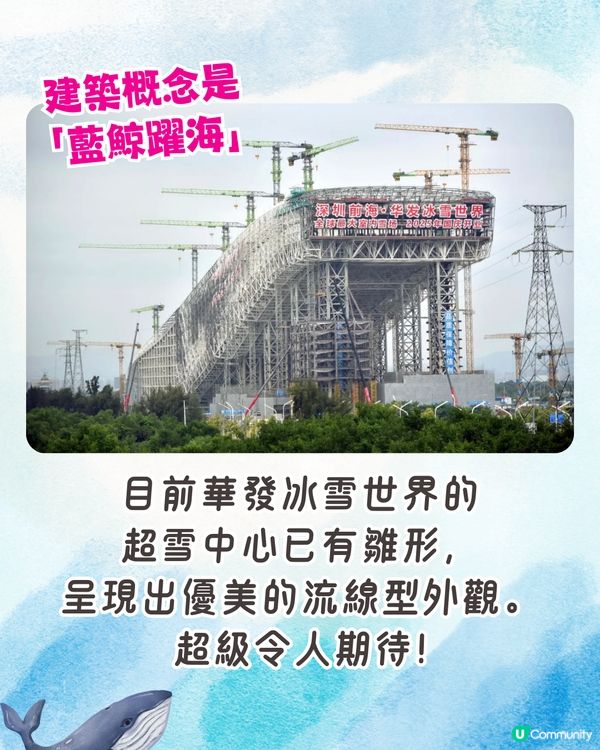 深圳全新冰雪世界年底開幕❗全球最大室內滑雪場+主題酒店+商場❄️