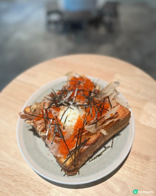 北角水泥風咖啡店 咖啡明太子多士必食