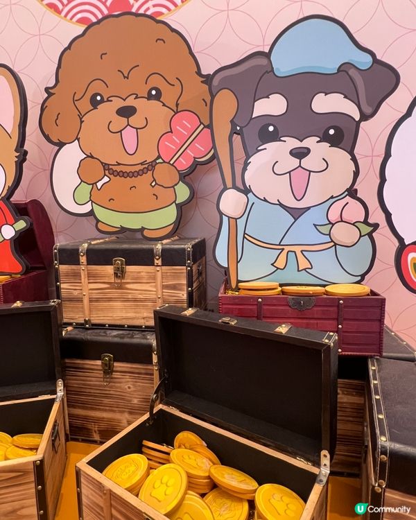 可愛嘅小狗同大家喺將軍澳拜個早年 🧧