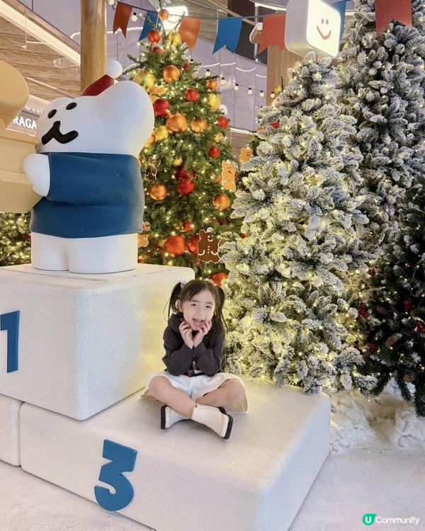 2024香港商場聖誕打卡｜韓國 人氣DINOTAENG主題｜東薈城名店倉 MEETS DINOTAENG「Marshville’s Winter」