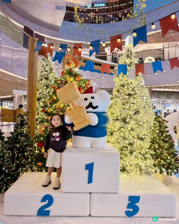 2024香港商場聖誕打卡｜韓國 人氣DINOTAENG主題｜東薈城名店倉 MEETS DINOTAENG「Marshville’s Winter」