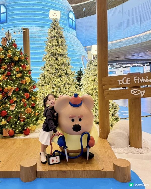 2024香港商場聖誕打卡｜韓國 人氣DINOTAENG主題｜東薈城名店倉 MEETS DINOTAENG「Marshville’s Winter」