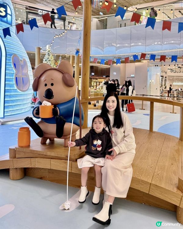 2024香港商場聖誕打卡｜韓國 人氣DINOTAENG主題｜東薈城名店倉 MEETS DINOTAENG「Marshville’s Winter」