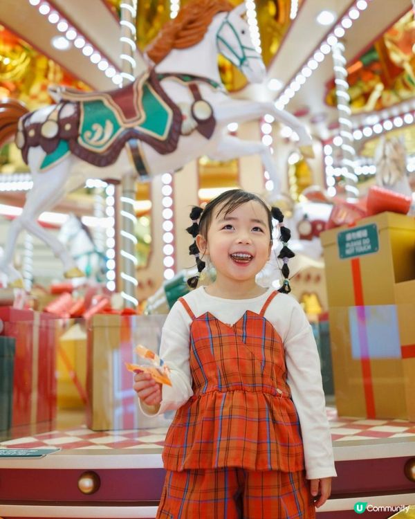 2024香港商場聖誕打卡｜親子好去處｜超華麗9米高旋轉木馬聖誕樹🎄｜The Wai圍方「聖誕動感嘉年華」