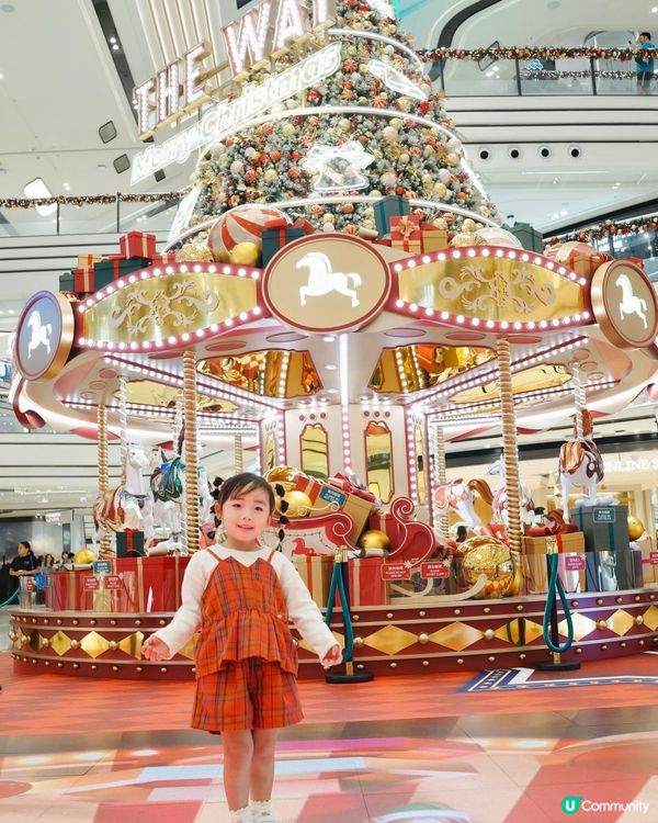 2024香港商場聖誕打卡｜親子好去處｜超華麗9米高旋轉木馬聖誕樹🎄｜The Wai圍方「聖誕動感嘉年華」