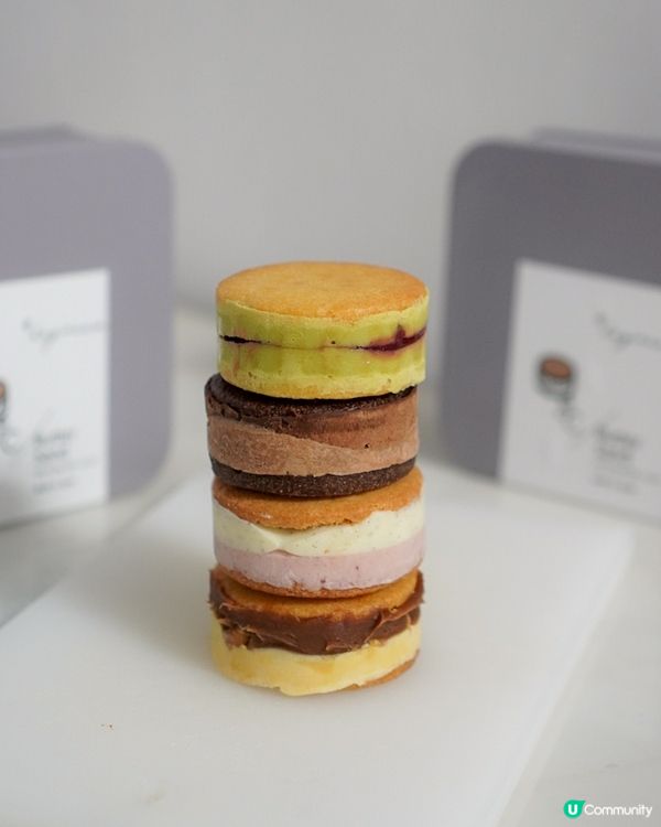 ✨日本直送甜點  e°C忌廉磚夾心圓餅4件裝✨