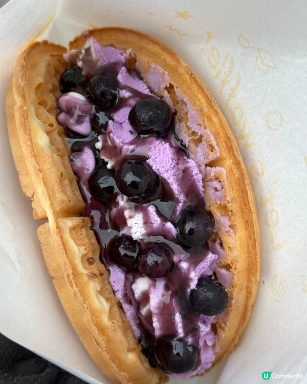 🇰🇷韓國小食「藍莓雪糕窩夫」有少中伏😅