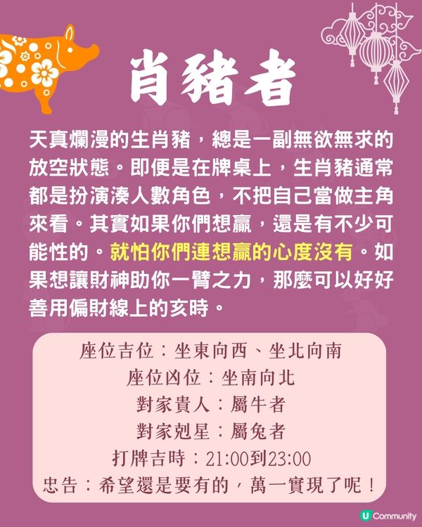 12生肖打麻將風水攻略🀄邊個坐位最旺你⁉️附開運Tips