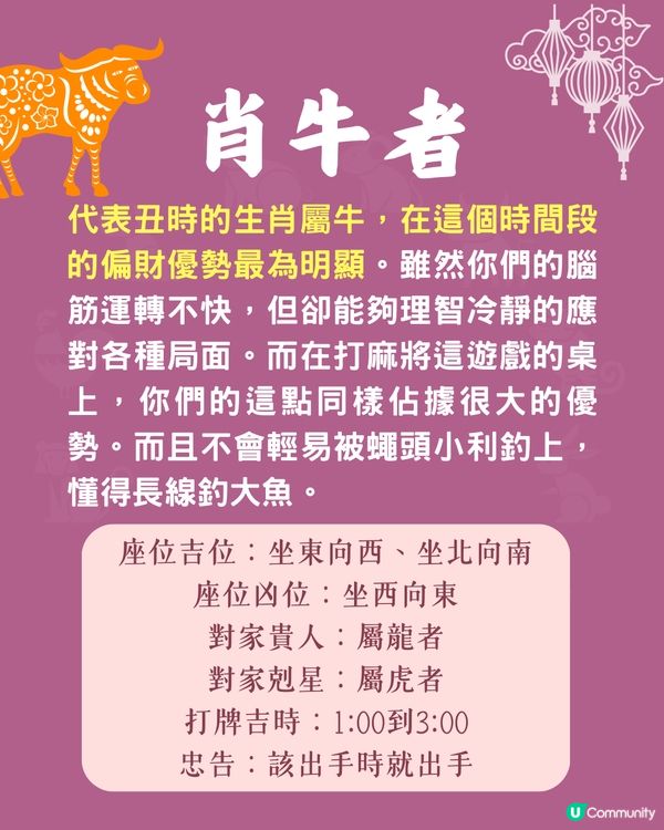 12生肖打麻將風水攻略🀄邊個坐位最旺你⁉️附開運Tips