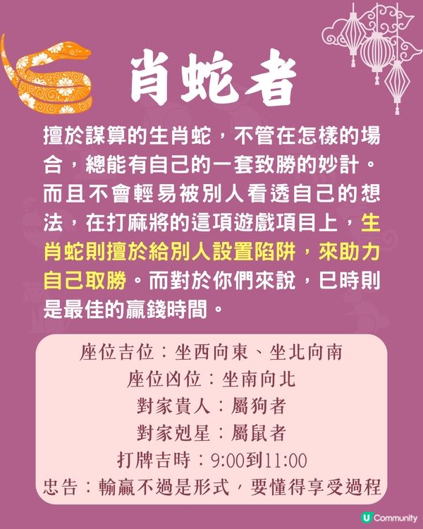 12生肖打麻將風水攻略🀄邊個坐位最旺你⁉️附開運Tips