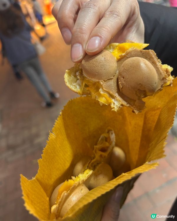 🤤 金黃酥脆豬柳芝士雞蛋仔！