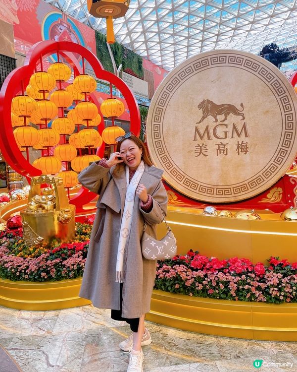 新年打卡必去！美獅美高梅視博廣場🏮🤩