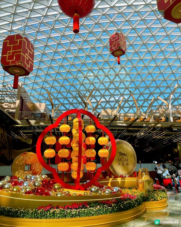 新年打卡必去！美獅美高梅視博廣場🏮🤩