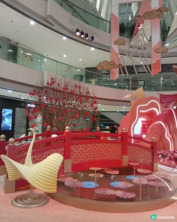 國際金融中心商場-新春山水庭園藝術作品