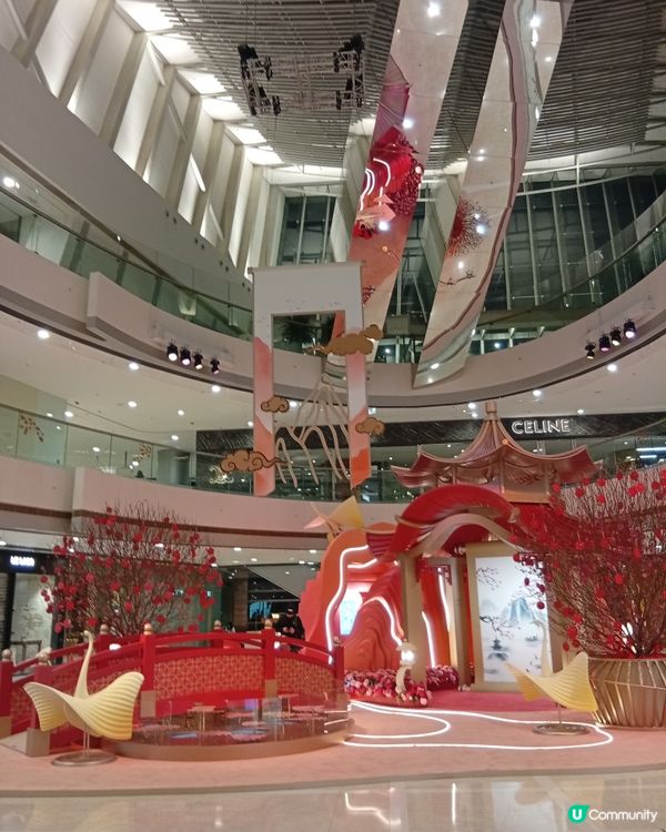 國際金融中心商場-新春山水庭園藝術作品