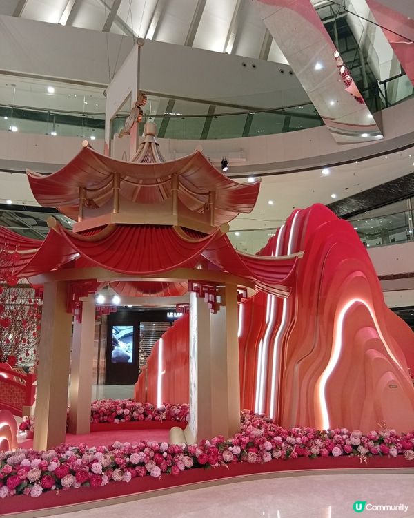 國際金融中心商場-新春山水庭園藝術作品