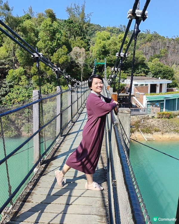 黑沙水庫 水塘 吊橋 滑草