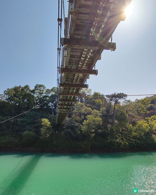 黑沙水庫 水塘 吊橋 滑草