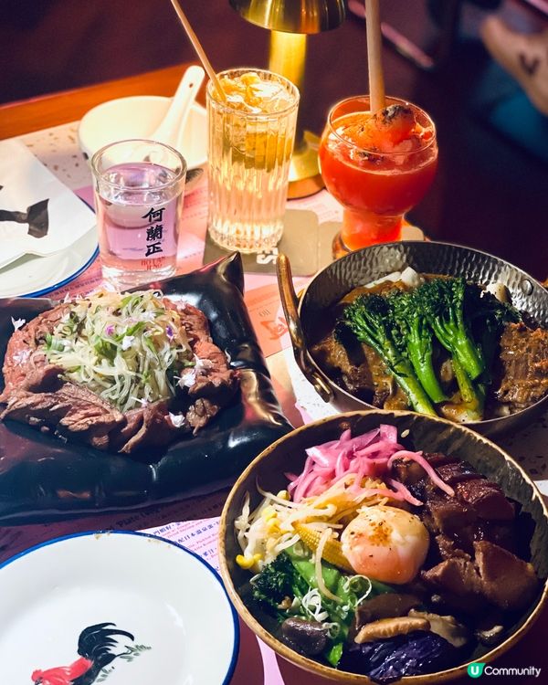 中環新派FUSION餐廳，美食特飲全部都好有特色‼️