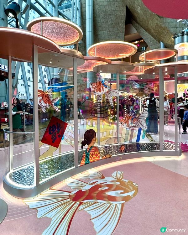 朗豪坊新年打卡．忘憂小金魚🐠