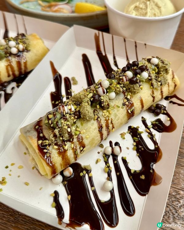 中環街市西式市集 杜拜脆朱古力開心果法式可麗餅🍫🌮