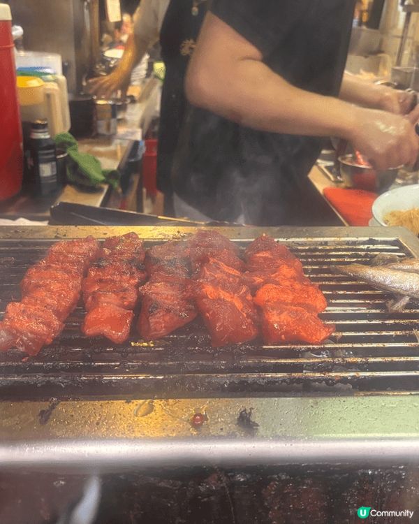 蒙麵-推介新鮮花甲，蜜汁叉燒，番茄湯底，蝴蝶腩