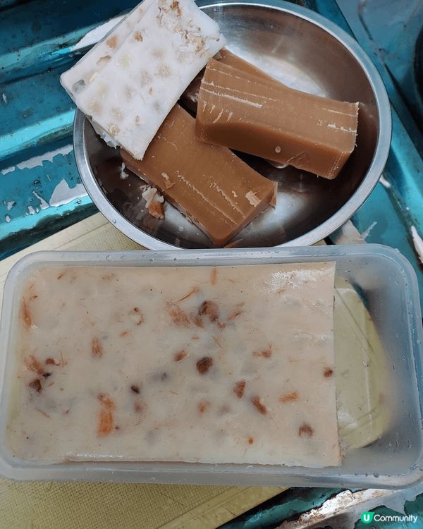 今年試吃鴻福堂鴻運椰糖年糕及金腿瑤柱羅白糕，我煎到燶左，但味...