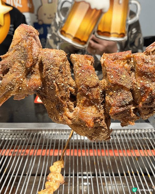 嘆羊腿😋  配生蠔