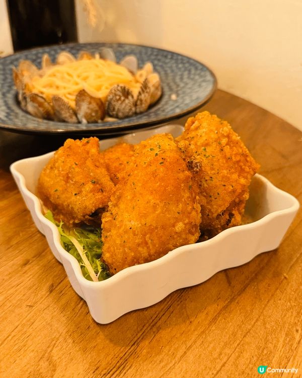 蒜油花椒蜆肉意大利麵