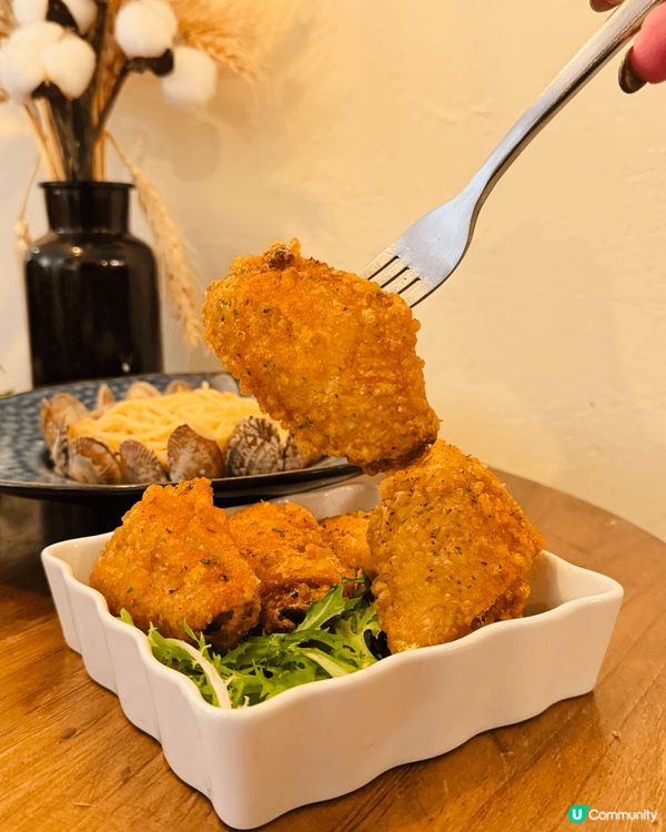 蒜油花椒蜆肉意大利麵