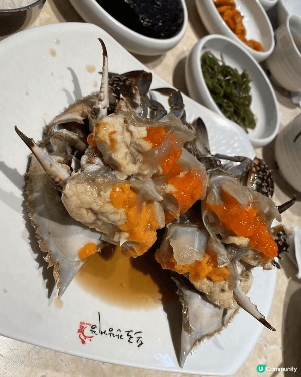 去韓國首爾必食--韓國醬油梭子蟹（母蟹），好大隻好新鮮，令人...