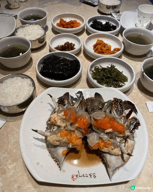 去韓國首爾必食--韓國醬油梭子蟹（母蟹），好大隻好新鮮，令人...