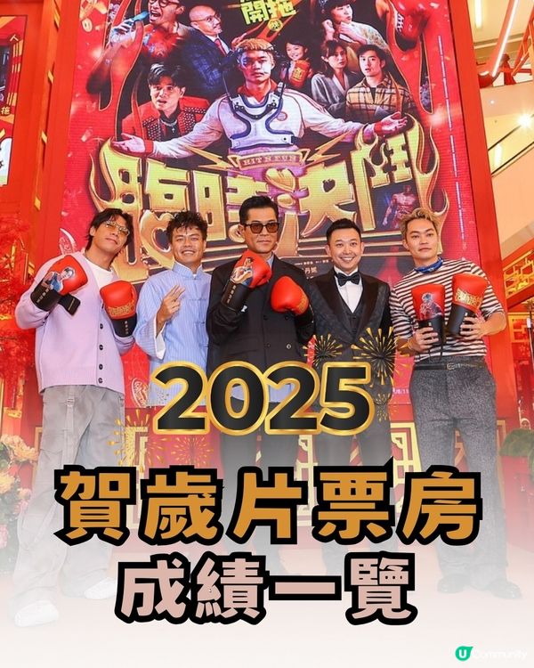 2025賀歲片票房大跌！無一部突破千萬！《臨時決鬥》票房700萬稱冠