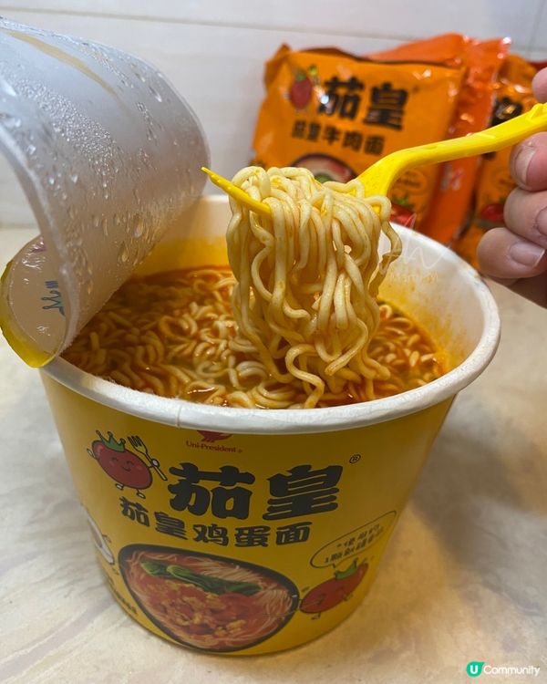 統一｜蕃茄牛肉麵/蕃茄雞蛋麵