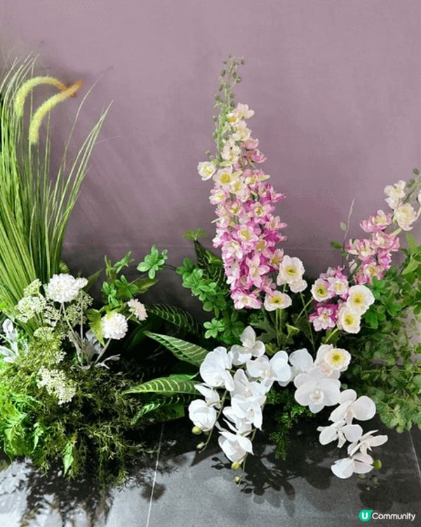 海港城facesss 新年花花世界，新年擺設好意頭，喜鵲年鶴...