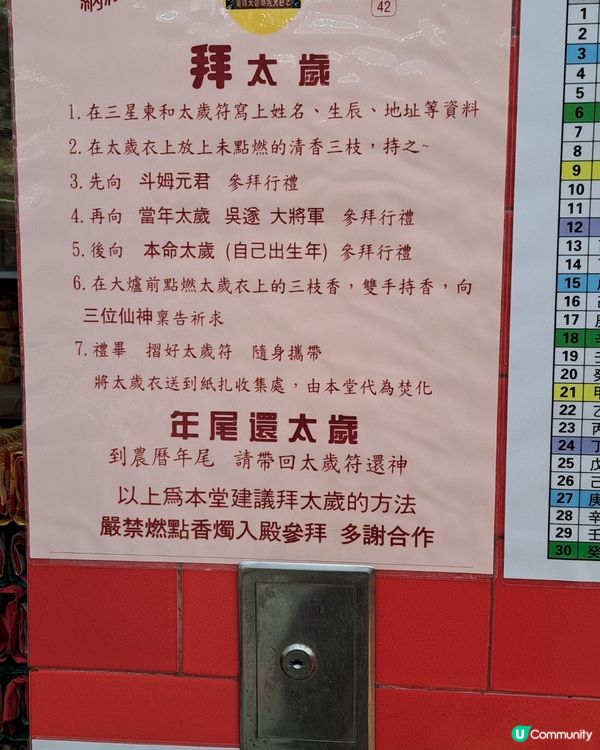 新春素食宴及攝太歲