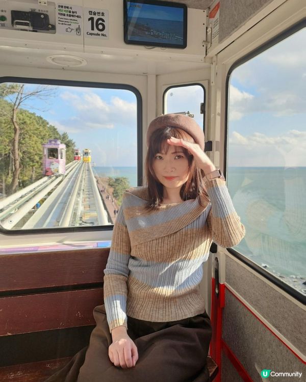🤍絕美海景🎡釜山｜海雲台・天空膠囊列車