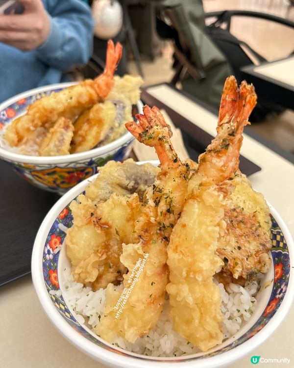 香港機場美食 💕  珍寶蝦天婦羅飯
