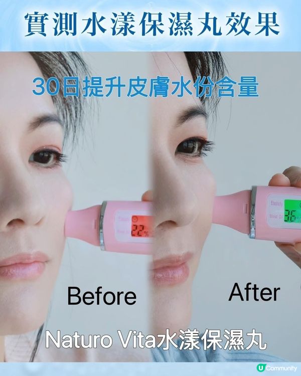 秋天乾燥救星 💦  
乾到爆？食粒水漾保濕丸就搞掂！