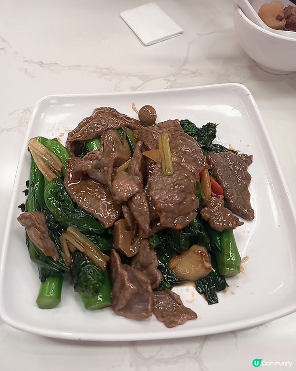 菜心炒牛肉