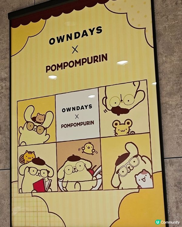 OWNDAYS X POMPOMPURIN布甸狗聯名眼鏡系列