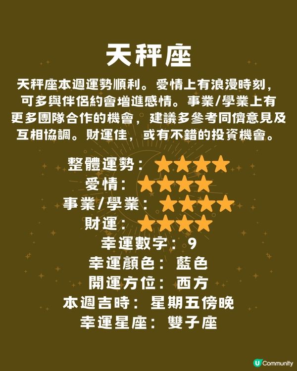 本週12星座運勢(11/2-16/2)🌟