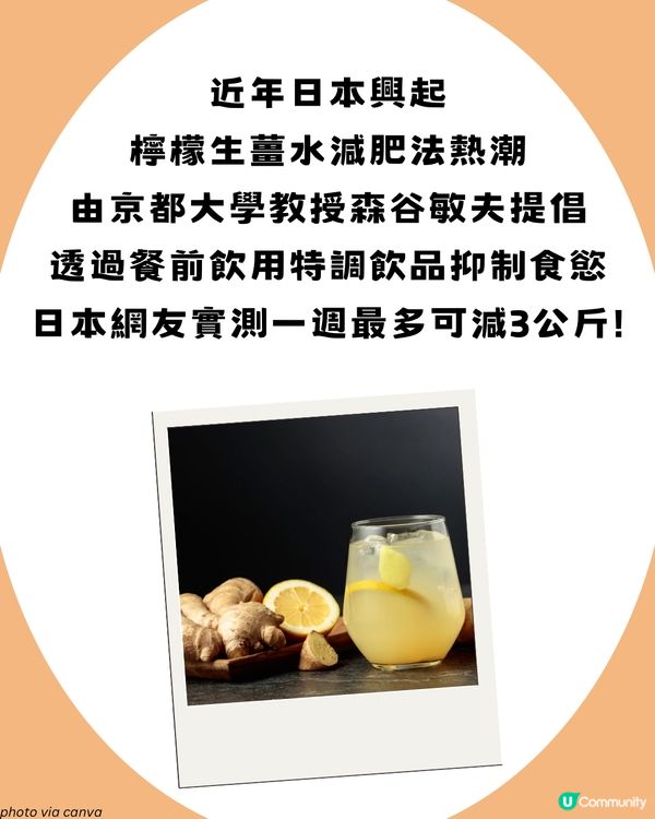 日本大熱！檸檬生薑水減肥法🫚 注意事項+詳細食譜！