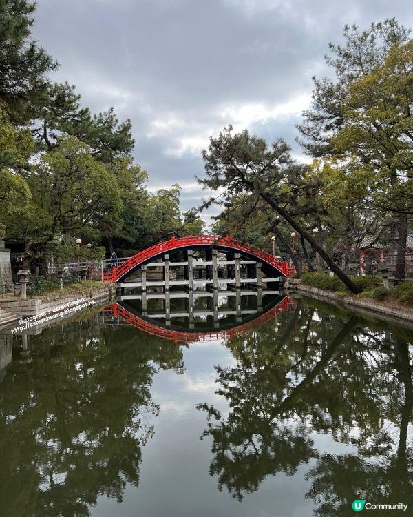 大阪必到。住吉大社1️⃣ 💕 收集五大力護身石 🎣 釣綢魚御神籤