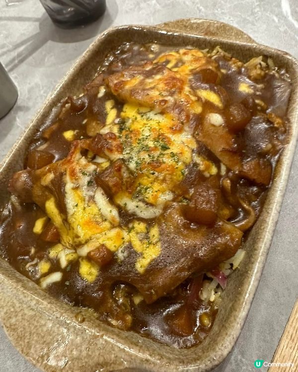 ## 尖沙咀咖哩豬扒焗飯🤤