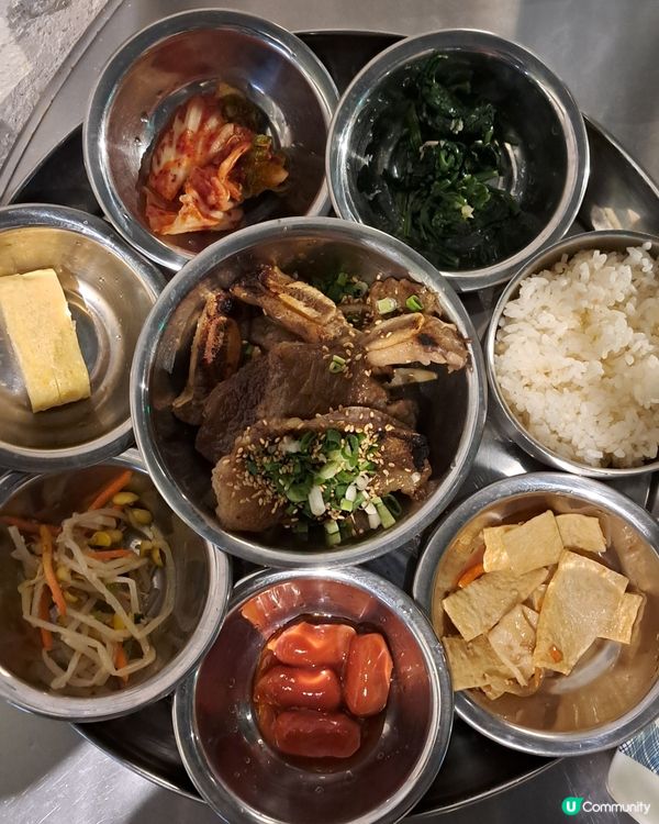 非常近乎在斧山吃的韓國菜