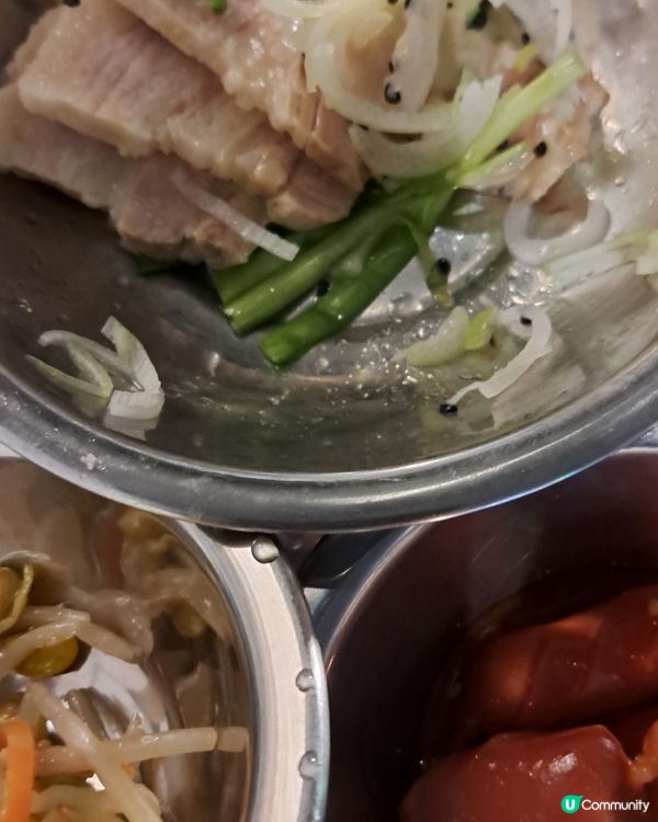 非常近乎在斧山吃的韓國菜